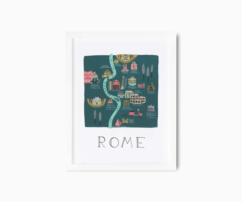 porter skud opfindelse Rome Art Print | Rifle Paper Co.