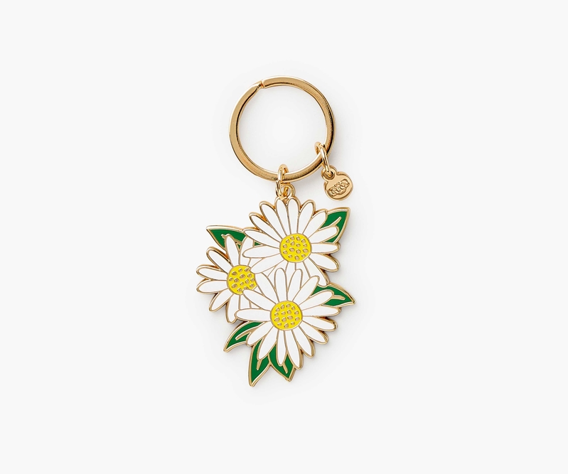 AF1 Daisy Shoes Charm, Metal Shoes Chain,25mm Double Sided Daisy With 12cm Ball  Chain Key Chain for DIY Accessories 