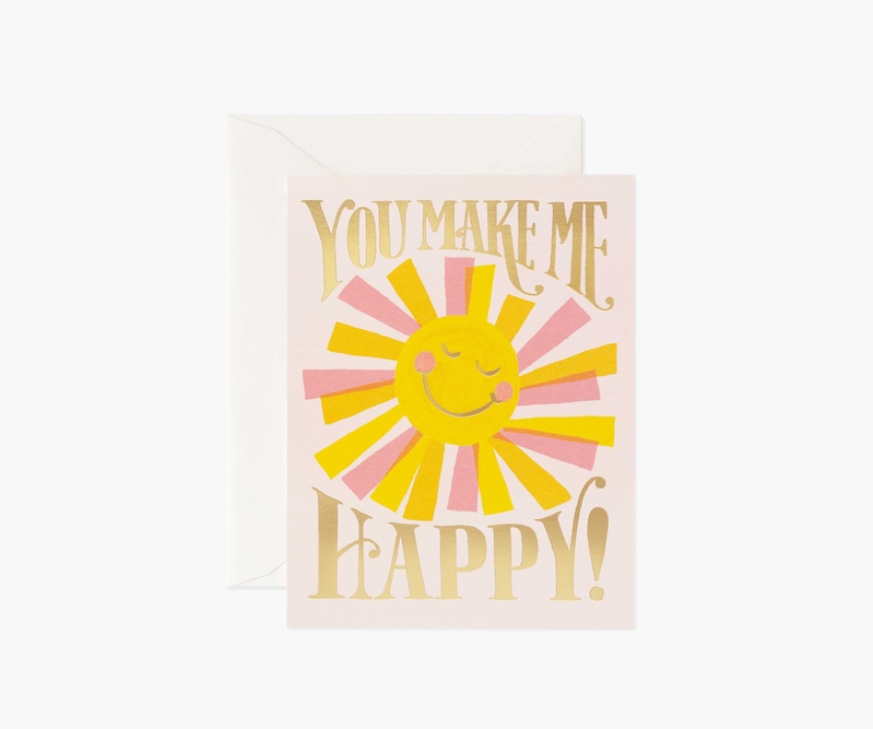 You Make Me Happy Love & Friendship Card | Rifle Paper Co.
