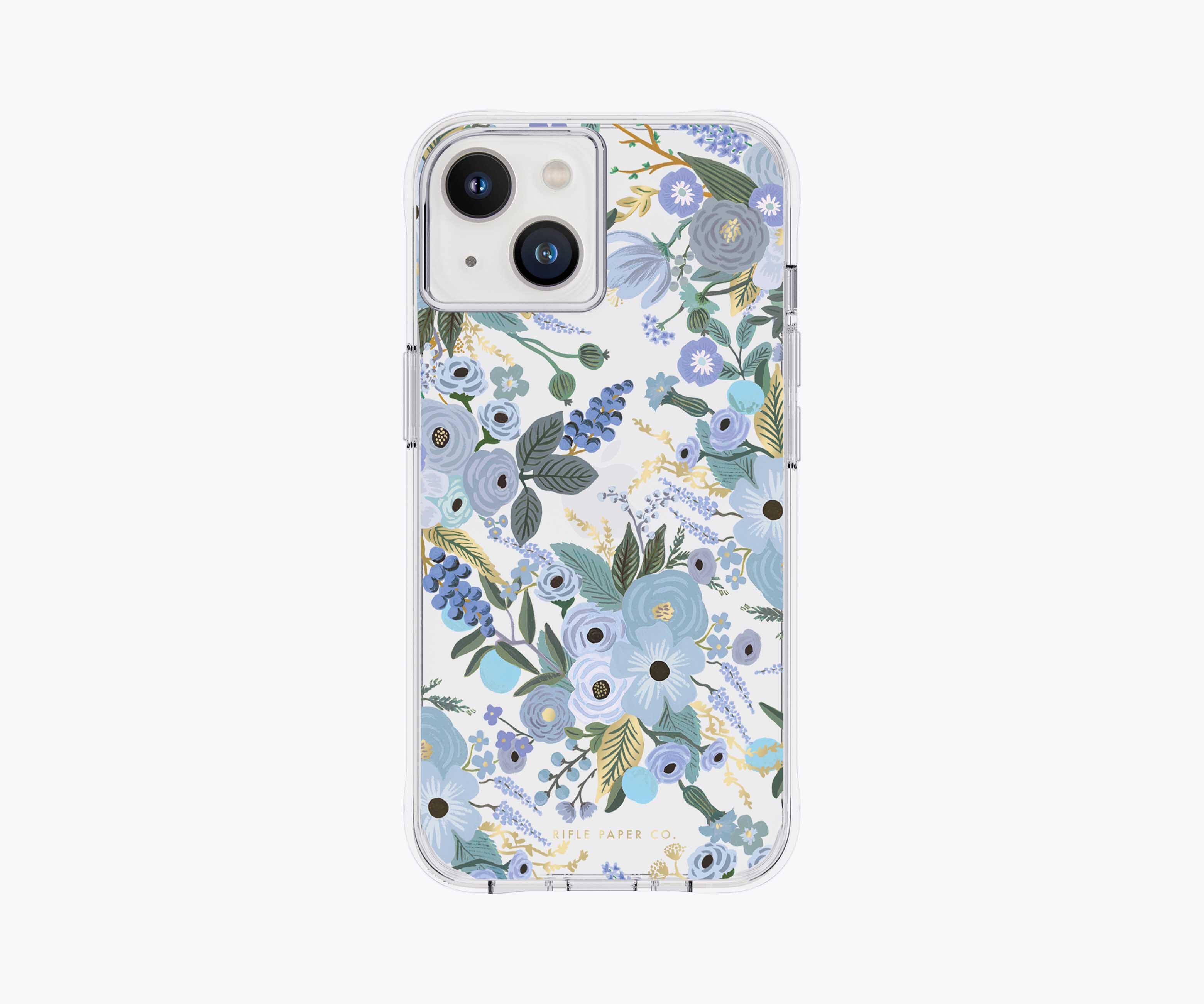 Clear Garden Party Blue iPhone 14 Case Rifle Paper Co