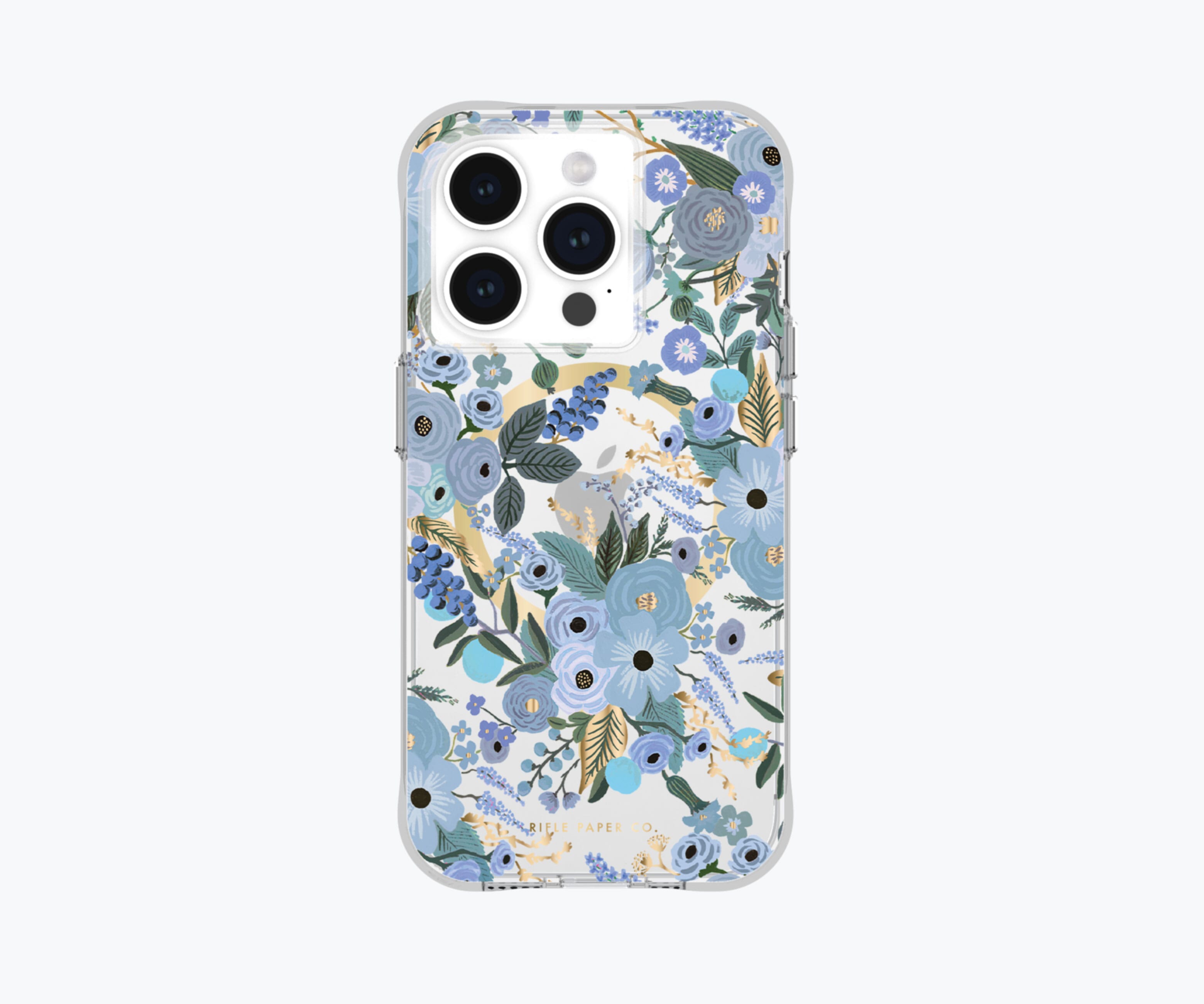 Clear Garden Party Blue iPhone 15 Pro MagSafe Case | Rifle Paper