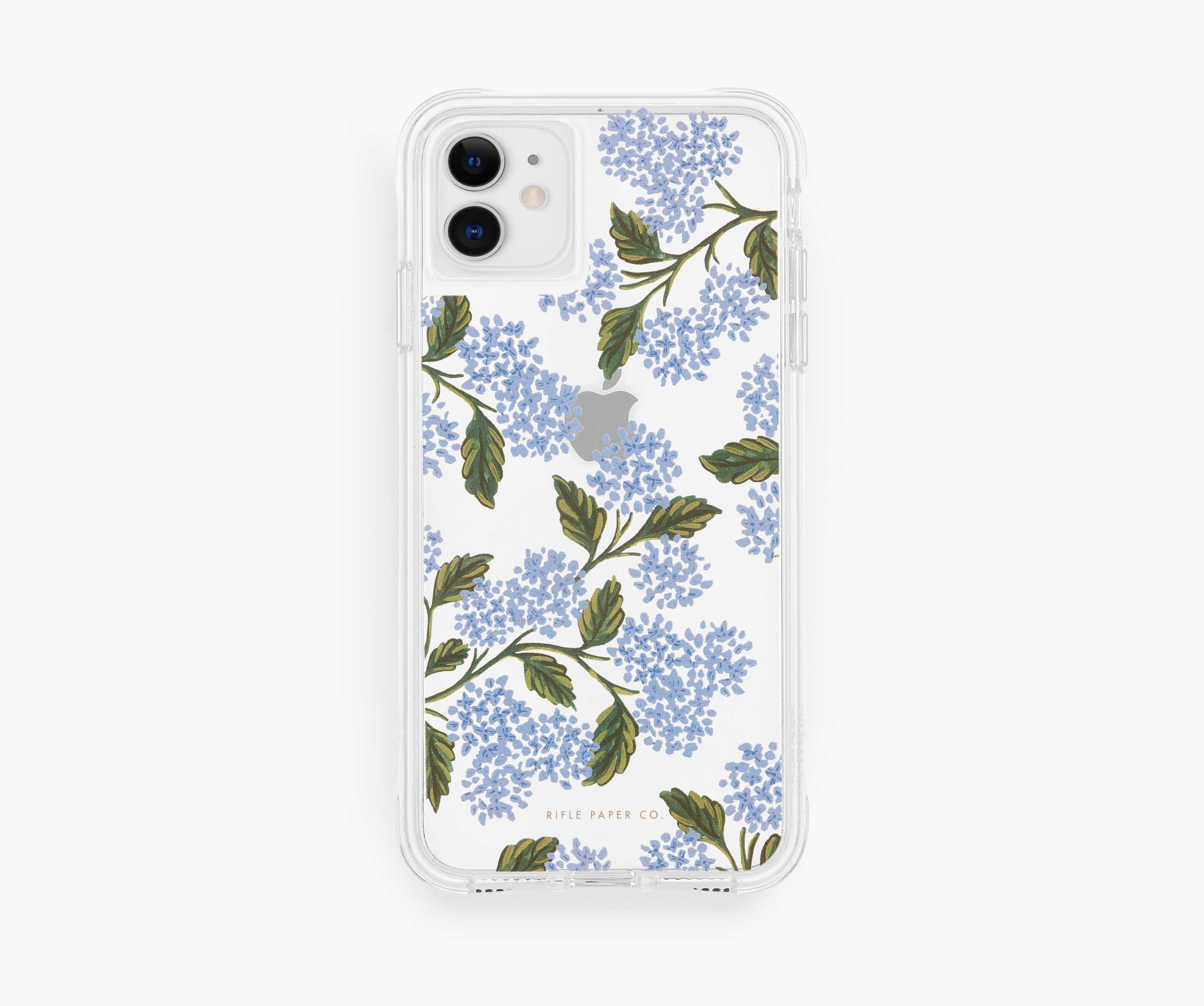 Clear Hydrangea Blue iPhone Case Rifle Paper Co