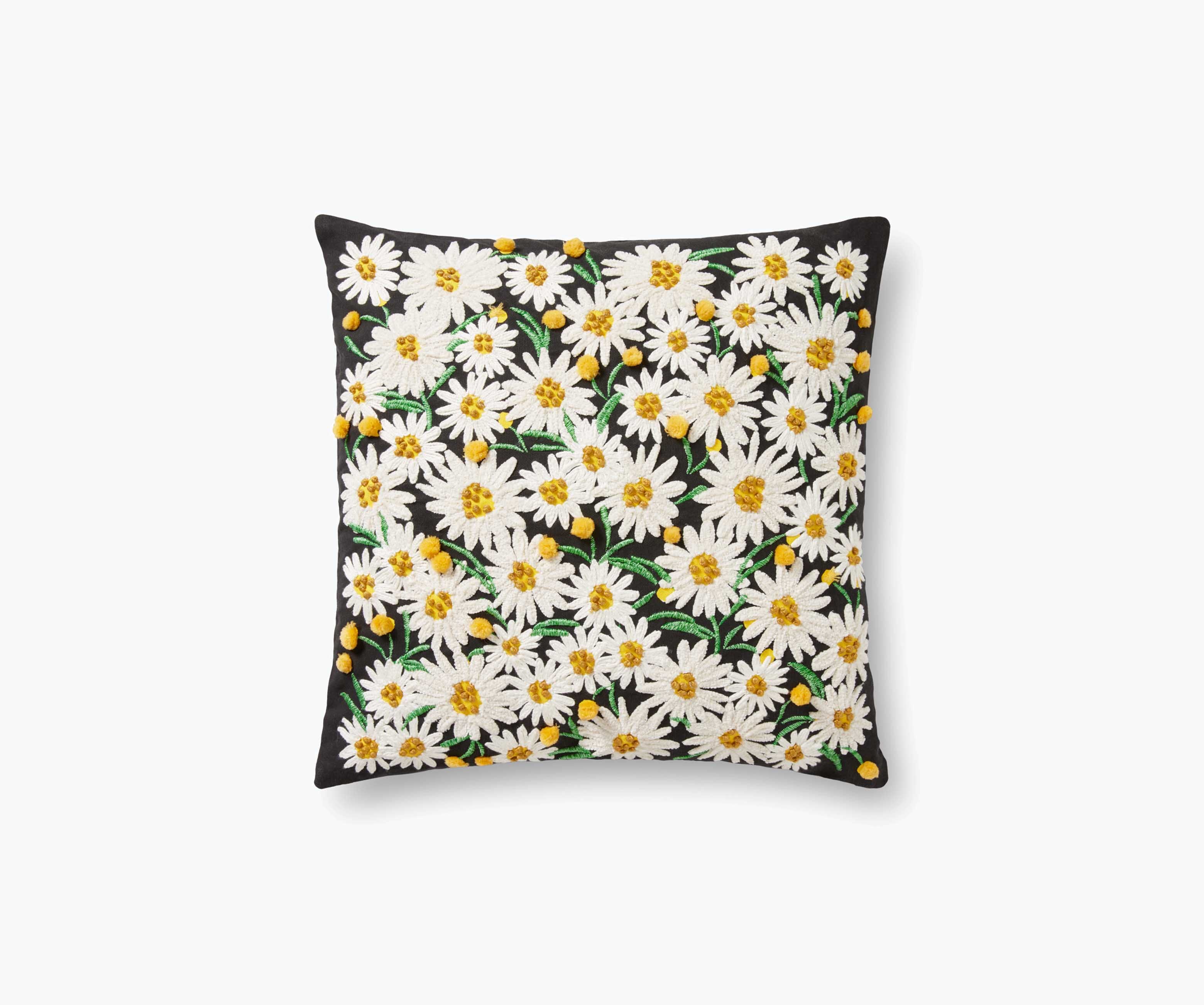 Daisies Embroidered Pillow | Rifle Paper Co.