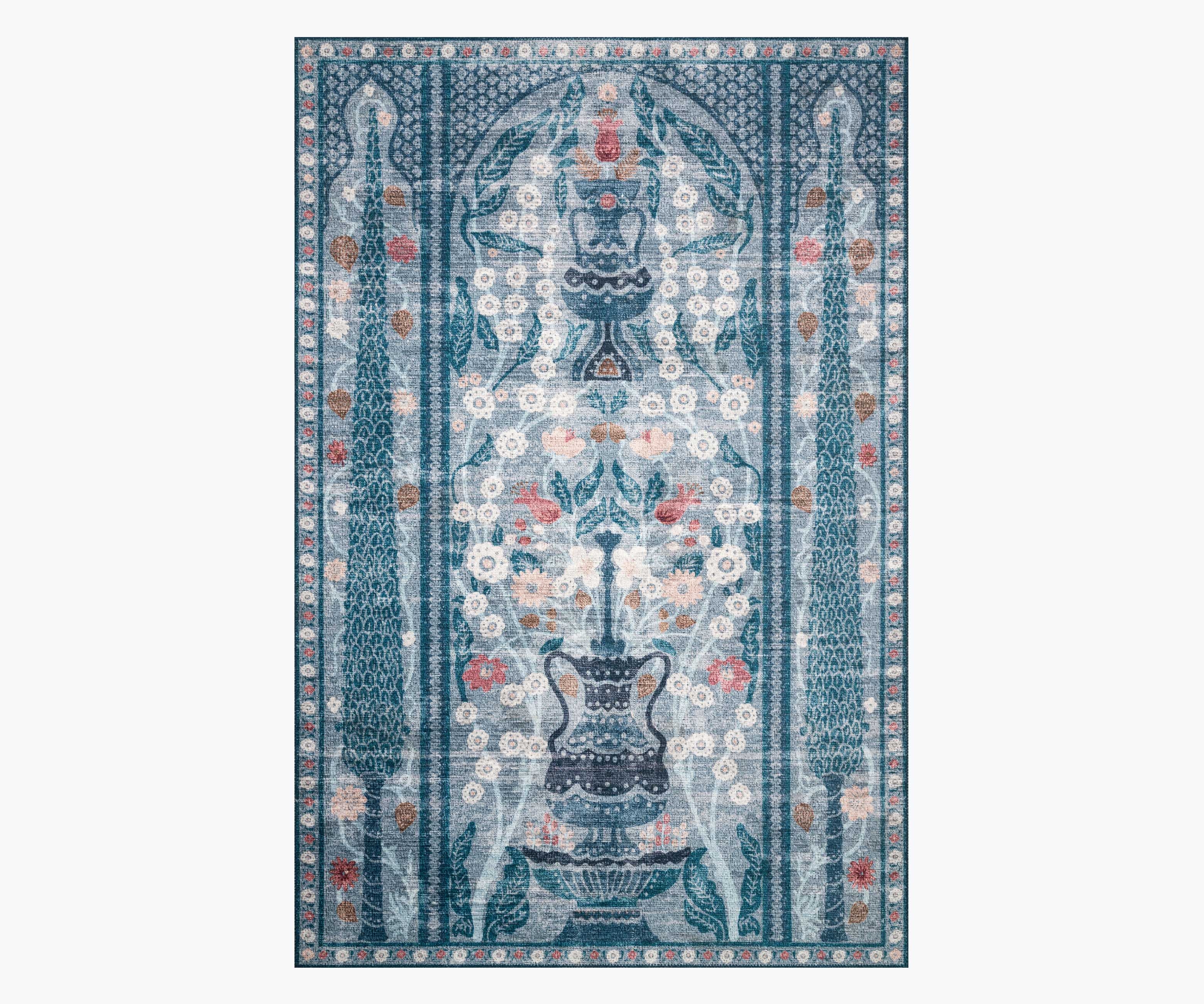Terrace Blue Printed Rug Rifle Paper Co