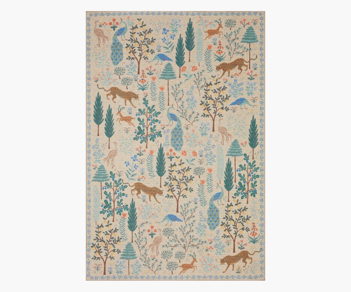 Menagerie Forest Cream Printed Rug