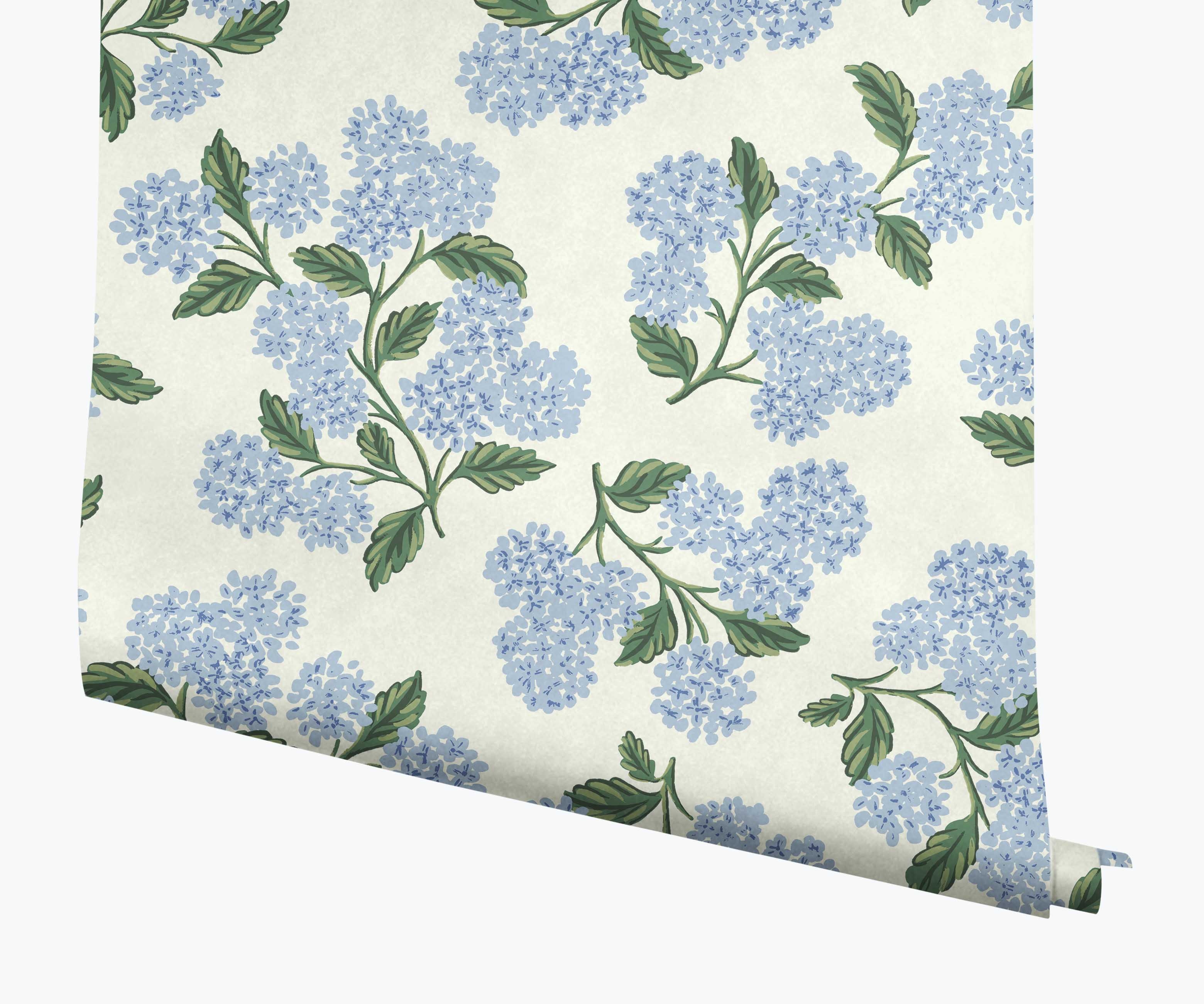 Hydrangea Hydrangea Wallpaper | Rifle Paper Co.