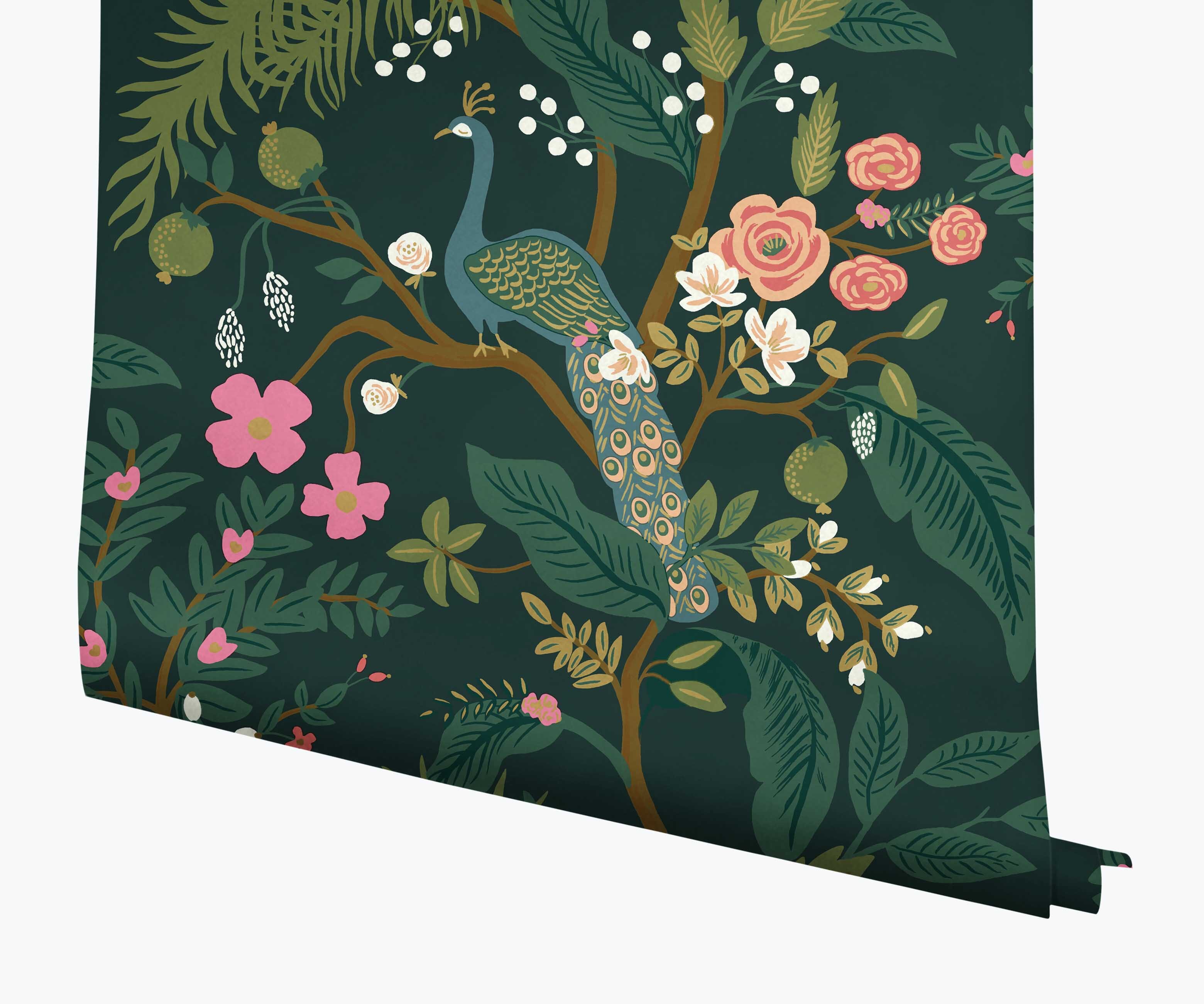 Rifle Paper Co Anthropologie  Rifle Paper Co Peacock Wallpaper